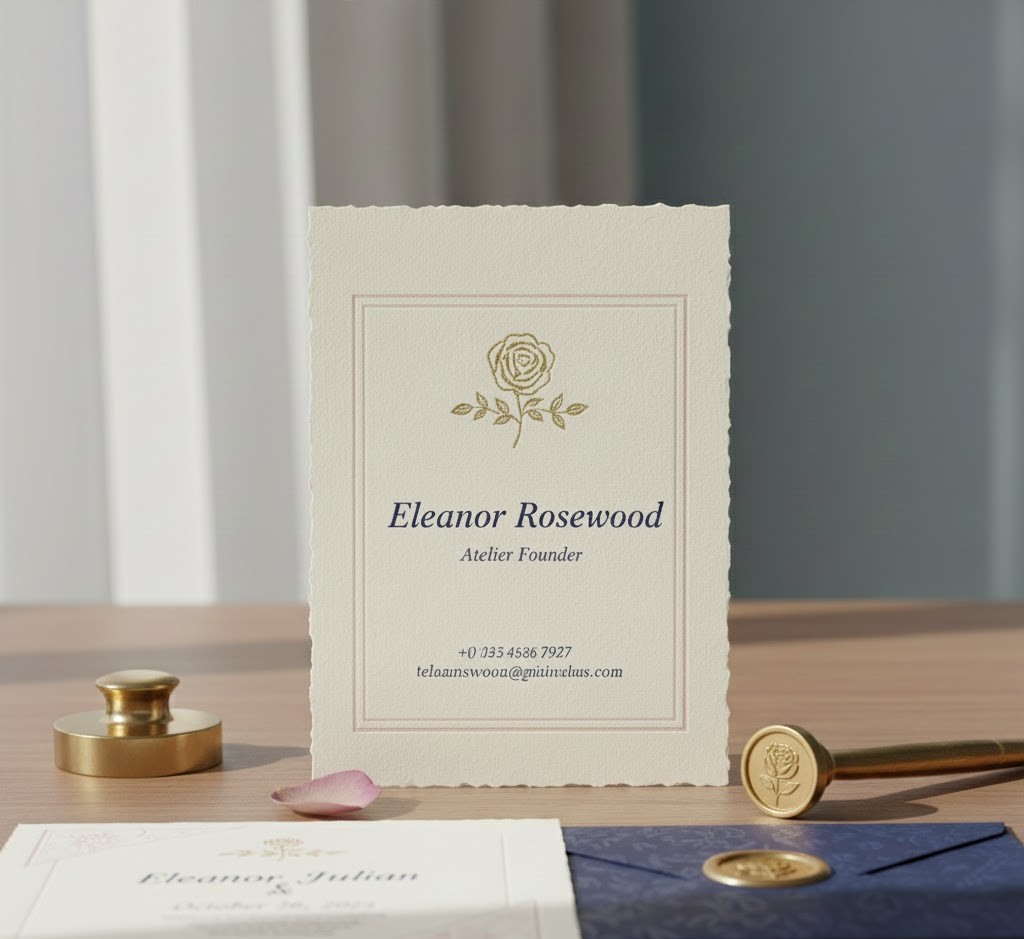 Custom letterpress business card